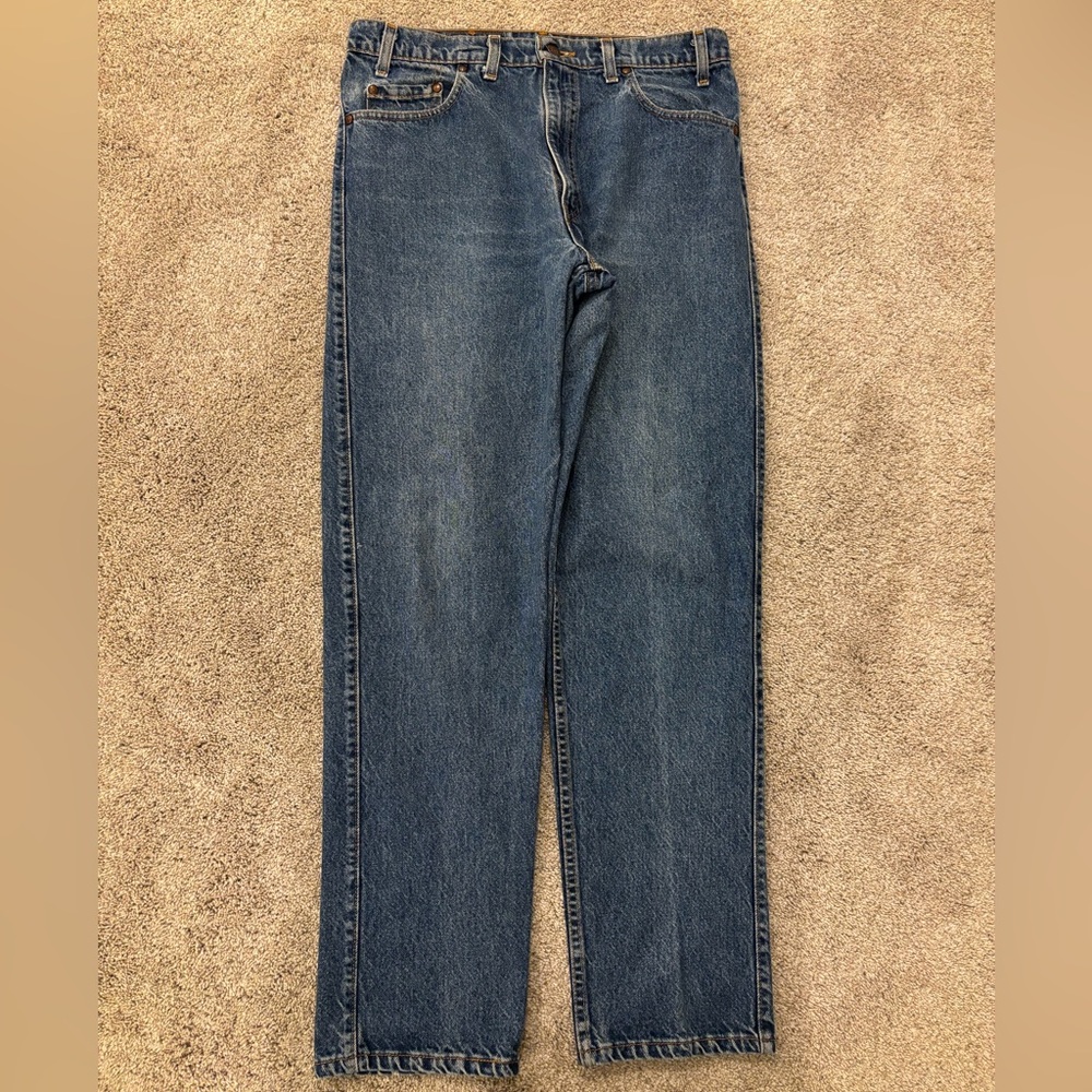 Vintage 90s Levi’s 540 Relaxed Fit Made In USA Brown Tab Jeans Mens 34x31 Denim